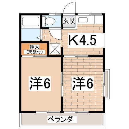 プラスハイツの物件間取画像